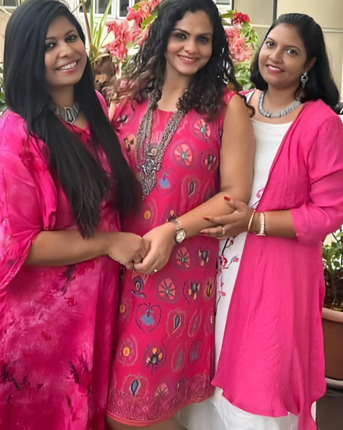 Hot Pink Georgette Set